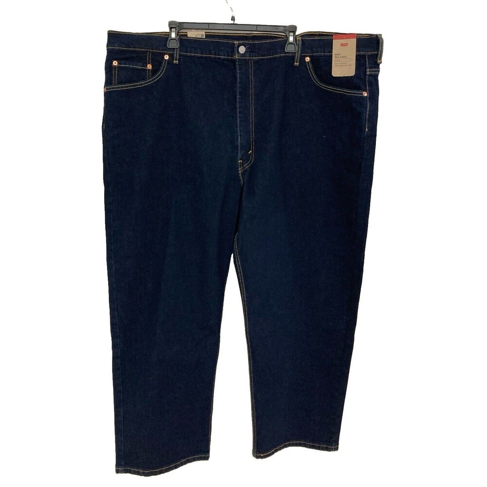 Men's Levi's 550 Relaxed Fit Jeans Dark Wash Blue Size 50x29 NWT